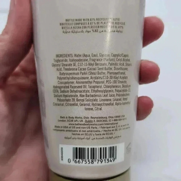 Bath & Body Works Women's Satin Slippers Ultimate Hydration Body Cream 8 oz NWOT - Picture 5 of 5